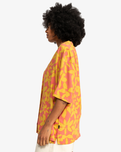 The Quiksilver Womens Collection Womens Uni Festival Shirt in Canyon Clay 2 Tones Flower