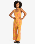 The Quiksilver Womens Collection Womens Uni Jumpsuit in Canyon Clay 2 Tones Flower