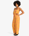 The Quiksilver Womens Collection Womens Uni Jumpsuit in Canyon Clay 2 Tones Flower