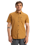 The Quiksilver Mens Apero Organic Classic Shirt in Bran Florever