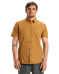 The Quiksilver Mens Apero Organic Classic Shirt in Bran Florever