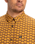 The Quiksilver Mens Apero Organic Classic Shirt in Bran Florever