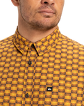 The Quiksilver Mens Apero Organic Classic Shirt in Bran Florever