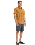The Quiksilver Mens Apero Organic Classic Shirt in Bran Florever