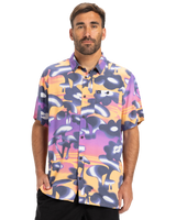 The Quiksilver Mens Safe Paradise Shirt in Vintage Violet Biophilia