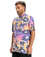 The Quiksilver Mens Safe Paradise Shirt in Vintage Violet Biophilia