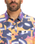 The Quiksilver Mens Safe Paradise Shirt in Vintage Violet Biophilia