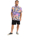 The Quiksilver Mens Safe Paradise Shirt in Vintage Violet Biophilia