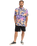 The Quiksilver Mens Safe Paradise Shirt in Vintage Violet Biophilia