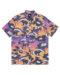 The Quiksilver Mens Safe Paradise Shirt in Vintage Violet Biophilia
