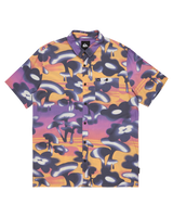 The Quiksilver Mens Safe Paradise Shirt in Vintage Violet Biophilia