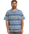 The Quiksilver Mens Global Heat Shirt in Aqua Sky Global Heat