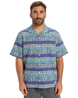 The Quiksilver Mens Global Heat Shirt in Aqua Sky Global Heat
