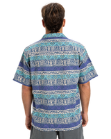 The Quiksilver Mens Global Heat Shirt in Aqua Sky Global Heat