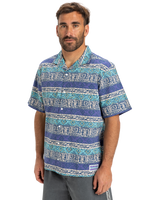 The Quiksilver Mens Global Heat Shirt in Aqua Sky Global Heat