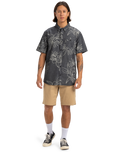The Quiksilver Mens Gawanhill Shirt in Black