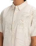 The Quiksilver Mens Gawanhill Shirt in Birch