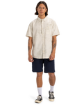 The Quiksilver Mens Gawanhill Shirt in Birch
