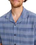 The Quiksilver Mens Room Rock Shirt in Vintage Indigo