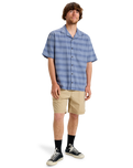 The Quiksilver Mens Room Rock Shirt in Vintage Indigo