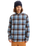 The Quiksilver Mens Motherfly Plaid Shirt in China Blue Motherfly Check