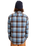 The Quiksilver Mens Motherfly Plaid Shirt in China Blue Motherfly Check