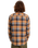 The Quiksilver Mens Motherfly Plaid Shirt in Almond Motherfly Check