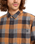 The Quiksilver Mens Motherfly Plaid Shirt in Almond Motherfly Check