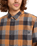 The Quiksilver Mens Motherfly Plaid Shirt in Almond Motherfly Check