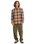The Quiksilver Mens Motherfly Plaid Shirt in Almond Motherfly Check