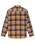 The Quiksilver Mens Motherfly Plaid Shirt in Almond Motherfly Check