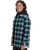 The Quiksilver Mens Mercury Desert Shadow Check Shirt in Orion Blue Desert Shadow