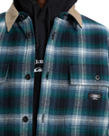 The Quiksilver Mens Mercury Desert Shadow Check Shirt in Orion Blue Desert Shadow