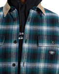 The Quiksilver Mens Mercury Desert Shadow Check Shirt in Orion Blue Desert Shadow