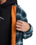 The Quiksilver Mens Mercury Desert Shadow Check Shirt in Orion Blue Desert Shadow