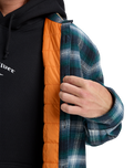 The Quiksilver Mens Mercury Desert Shadow Check Shirt in Orion Blue Desert Shadow