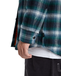 The Quiksilver Mens Mercury Desert Shadow Check Shirt in Orion Blue Desert Shadow
