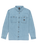 The Quiksilver Mens Bozeman Denim Shirt in Flint Stone