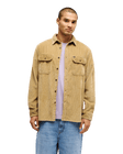 The Quiksilver Mens Venture Cord Shirt in Kelp