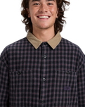 Mercury Sandstrokes Shirt in Sand Strokes Black