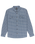 The Quiksilver Mens Salt Lake Waffle Shirt in China Blue Salt Lake