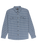 The Quiksilver Mens Salt Lake Waffle Shirt in China Blue Salt Lake