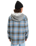 The Quiksilver Mens Hooded Surf Shirt in China Blue