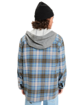 The Quiksilver Mens Hooded Surf Shirt in China Blue