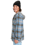 The Quiksilver Mens Hooded Surf Shirt in China Blue