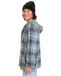 The Quiksilver Mens Hooded Surf Shirt in China Blue