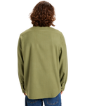 The Quiksilver Mens Motherfly Solid Shirt in Loden Green