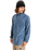 The Quiksilver Mens Smoke Trail Corduroy Shirt in China Blue