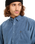 The Quiksilver Mens Smoke Trail Corduroy Shirt in China Blue