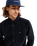 The Quiksilver Mens Smoke Trail Corduroy Shirt in Black